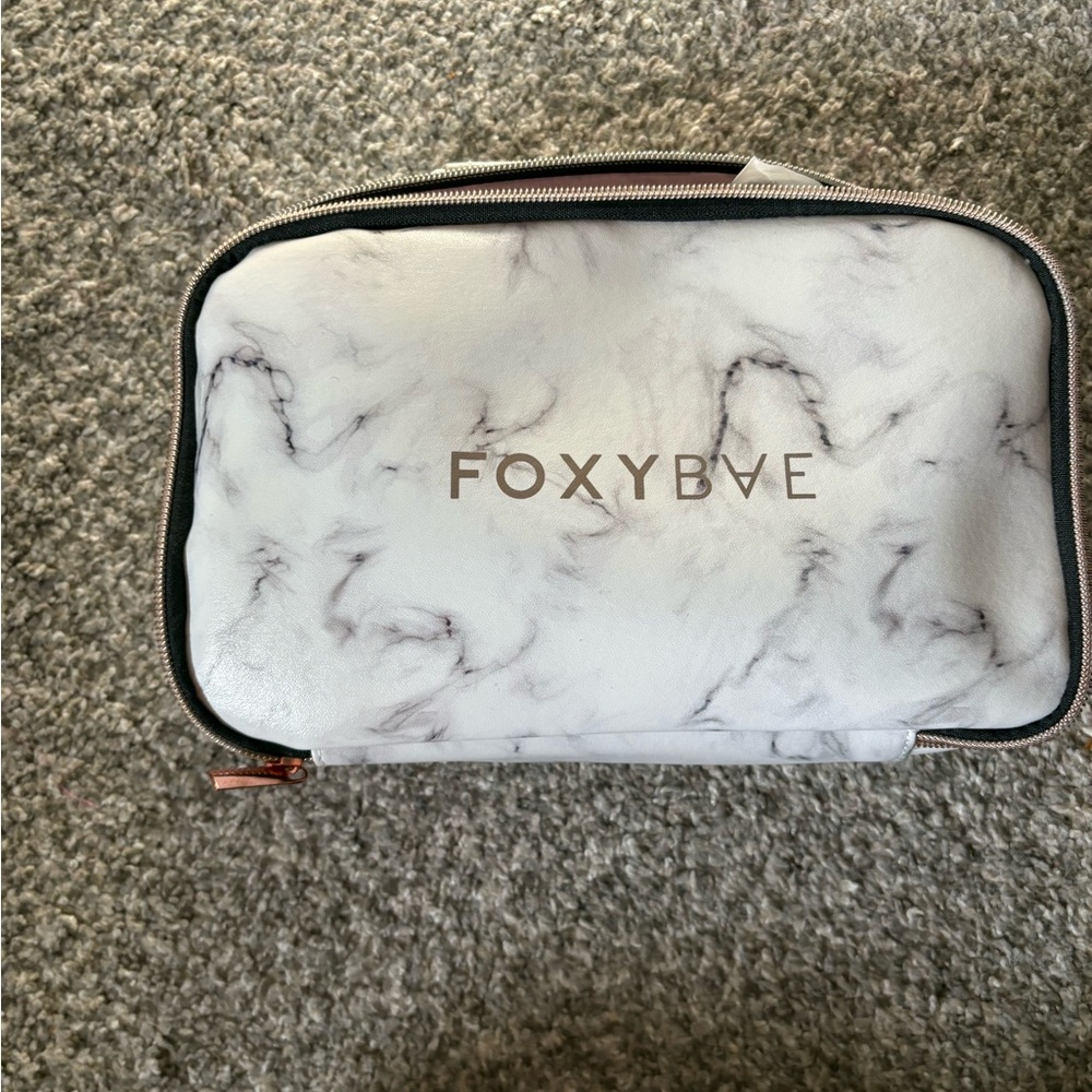 FoxyBae White Marble Hair Tool Bag